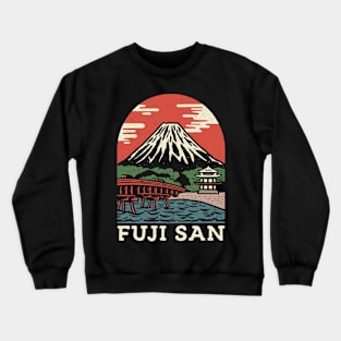 Fuji San Japan Travel Crewneck Sweatshirt